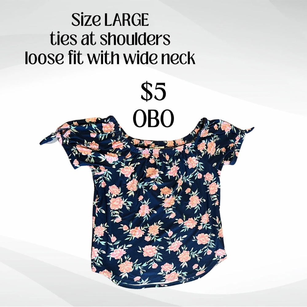 Floral Navy Women's Top